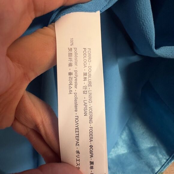 Zara Trf Collection Blue Kimono‎ Women's Medium NWT - Picture 4 of 8